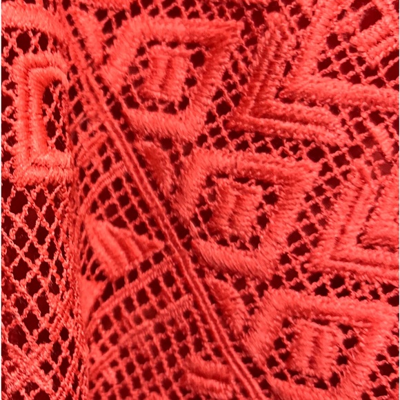 MAEVE / Anthropology Prima Burnt Orange Bohemian Lace Scarf Hem Dress - Picture 7 of 15